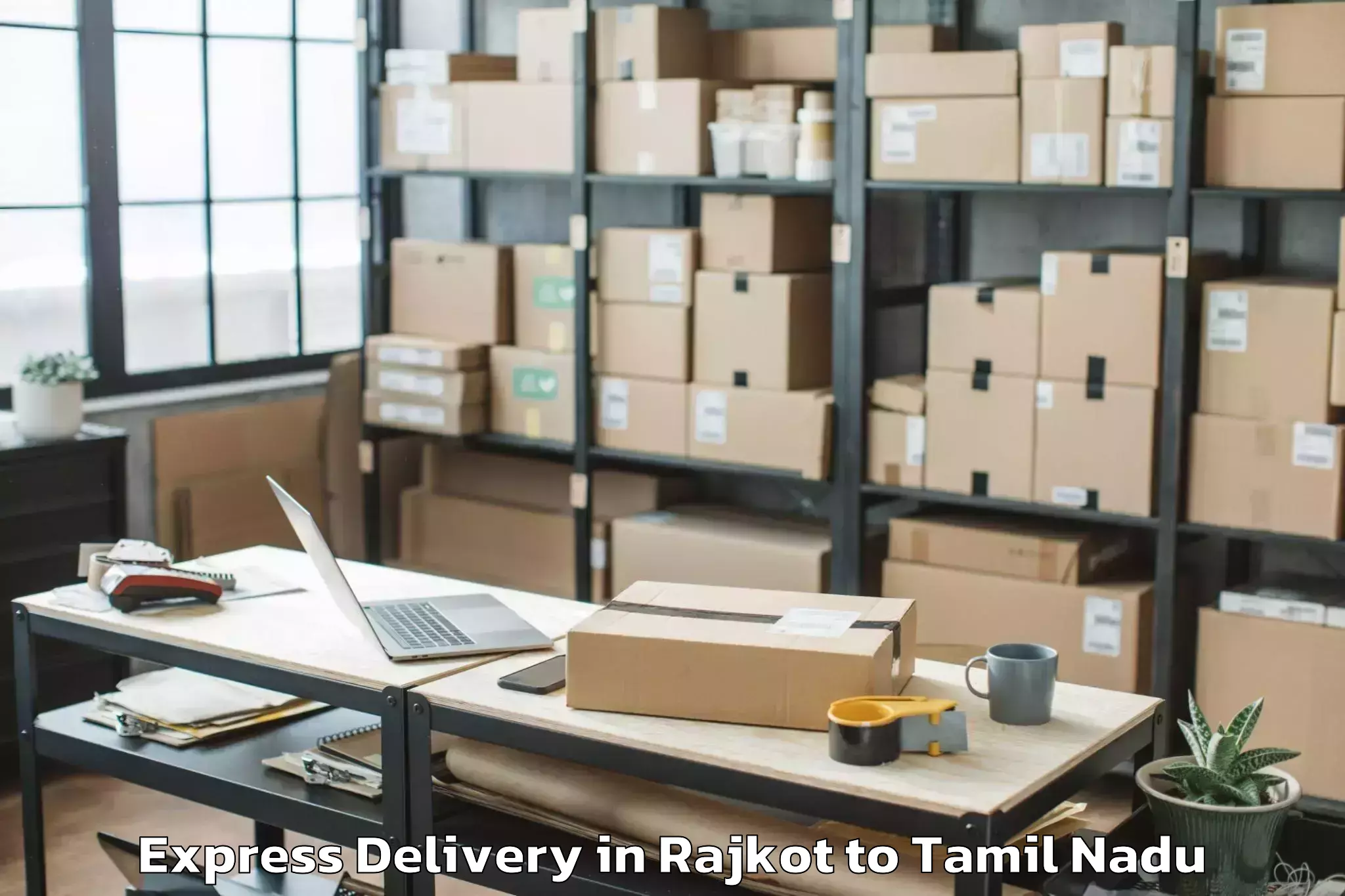 Top Rajkot to Sendurai Express Delivery Available